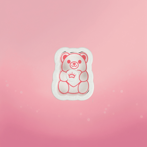 Teddy Bear Cookie Cutter and Stamp Set - The Cookie Countess
