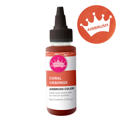 The Cookie Countess Airbrush Color Cookie Countess - Coral Cravings edible airbrush color 2oz