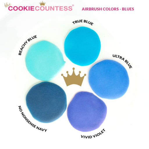 The Cookie Countess Airbrush Color Cookie Countess - No Nonsense Navy edible airbrush color 2oz