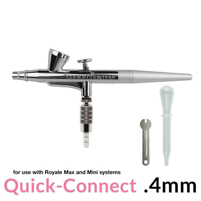 Airbrush Gun Single Action with .4mm Needle Cookie Countess – The Flour Box