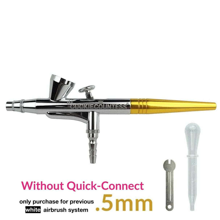 Airbrush gun 5ml with 0,2 - 0,3 and 0,5mm needle/nozzle and hose - Mark's  Miniatures