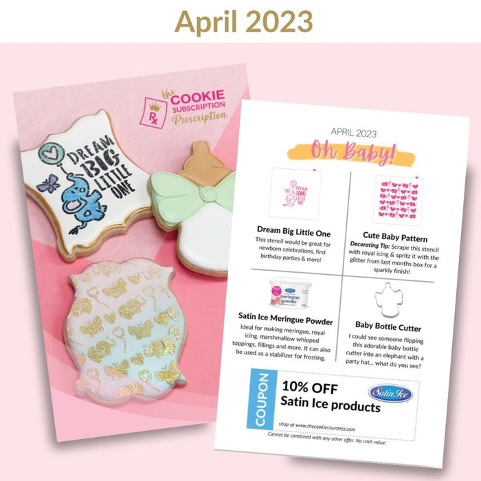 The Cookie Countess April 2023 Subscription Box