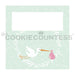 The Cookie Countess Bag Topper Bag Topper 4" - Stork Delivery