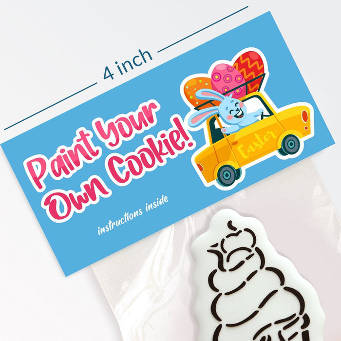 The Cookie Countess Bag Topper Bag Topper 4" with PYO Instructions - Bunny Road Trip
