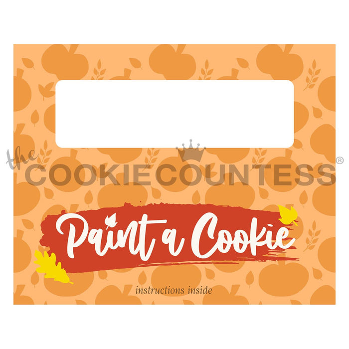 The Cookie Countess Bag Topper Bag Topper 5" with PYO Instructions - Fall Leaves