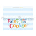 The Cookie Countess Bag Topper Bag Topper 5" with PYO Instructions - Playful Stripes
