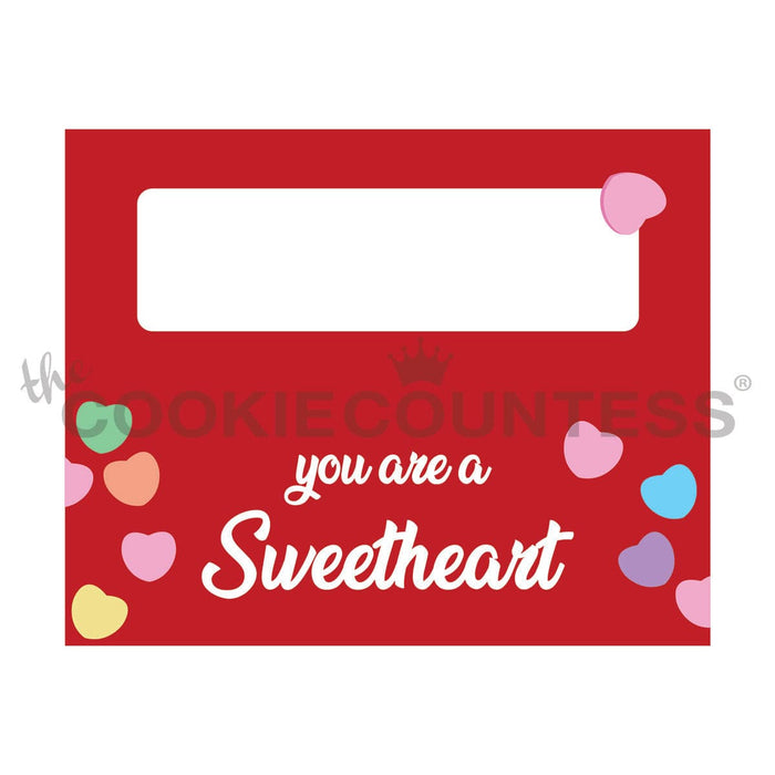 The Cookie Countess Bag Topper Bag Topper 5" - You're A Sweetheart Large