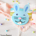 The Cookie Countess Bag Topper Funny Face Bag Topper 5.5" - Bunny Blue