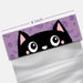 The Cookie Countess Bag Topper Funny Face Bag Topper 6" - Black Cat