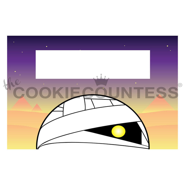 The Cookie Countess Bag Topper Funny Face Bag Topper 6" - Mummy