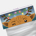 The Cookie Countess Bag Topper Funny Face Bag Topper 6" Reindeer