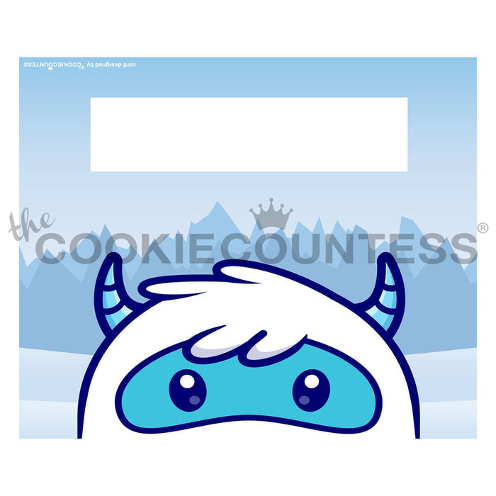 The Cookie Countess Bag Topper Funny Face Bag Topper 6" - Yeti