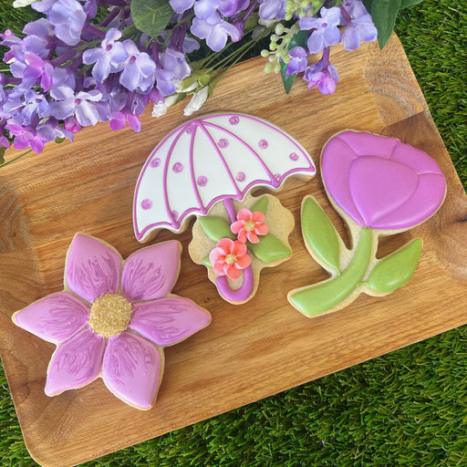 The Cookie Countess BakeShop Decorating Class Beginner "Flowers & Showers" Cookie Decorating Class