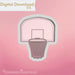 The Cookie Countess Cookie Cutter Basketball Hoop Cookie Cutter STL