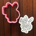 The Cookie Countess Cookie Cutter Bunny & Sign Cookie Cutter