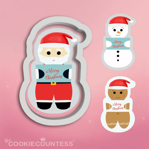The Cookie Countess Cookie Cutter Christmas Character