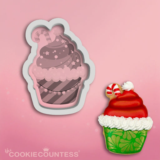 The Cookie Countess Cookie Cutter Christmas Cupcake