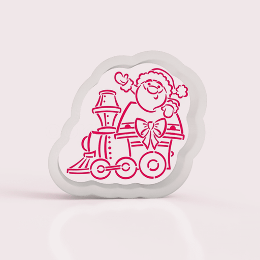 The Cookie Countess Cookie Cutter Christmas Train - Santa Engine Cookie Cutter