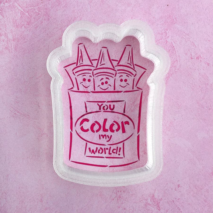 The Cookie Countess Cookie Cutter Color My World Crayons Cookie Cutter
