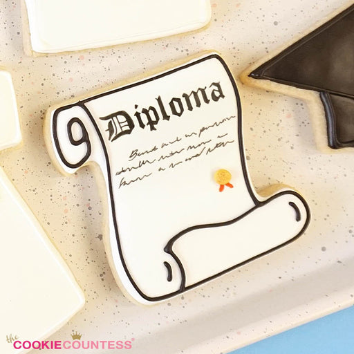 The Cookie Countess Cookie Cutter Diploma / Scroll Cookie Cutter