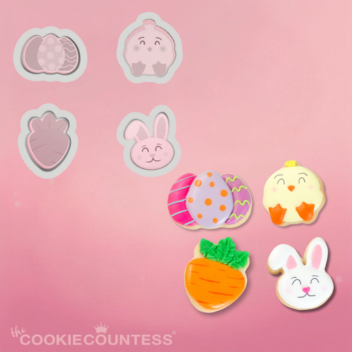 The Cookie Countess Cookie Cutter Easter Set of 4 Mini Cutters