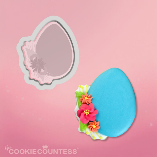 The Cookie Countess Cookie Cutter Flowers Egg Cookie Cutter