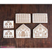 The Cookie Countess Cookie Cutter Gingerbread House - 4 Piece Stencil