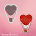 The Cookie Countess Cookie Cutter Heart Air Balloon Cookie Cutter