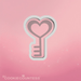 The Cookie Countess Cookie Cutter Heart Key Cookie Cutter