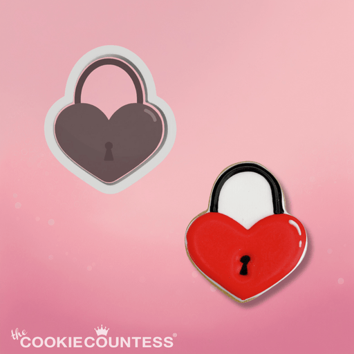 The Cookie Countess Cookie Cutter Heart Lock Cookie Cutter