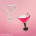 The Cookie Countess Cookie Cutter Martini Glass Cookie Cutter