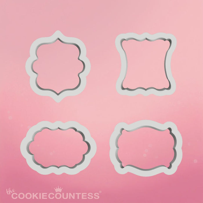 The Cookie Countess Cookie Cutter Mini Plaques Set of 4 Cutters