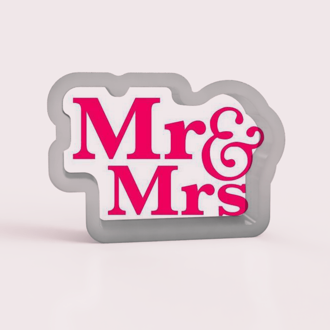 The Cookie Countess Cookie Cutter Mr and Mrs Custom Cutter