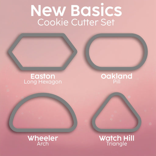 The Cookie Countess Cookie Cutter New Basics Cookie Cutters, Set of 4