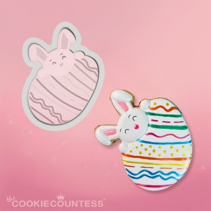 The Cookie Countess Cookie Cutter Peek a Boo Bunny Cookie Cutter
