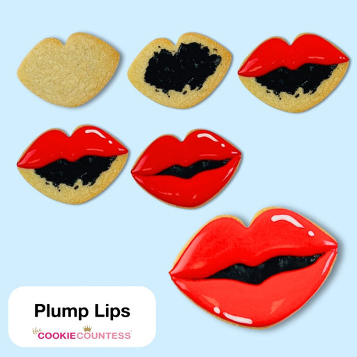 The Cookie Countess Cookie Cutter Plump Lips Cookie Cutter