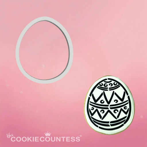 The Cookie Countess Cookie Cutter PYO Easter Egg Cookie Cutter