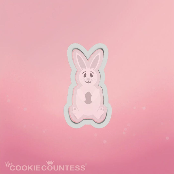 The Cookie Countess Cookie Cutter Sitting Bunny Cookie Cutter