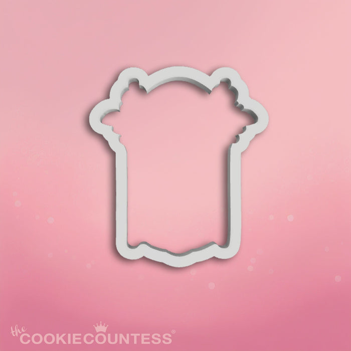 The Cookie Countess Cookie Cutter Sled with Flowers