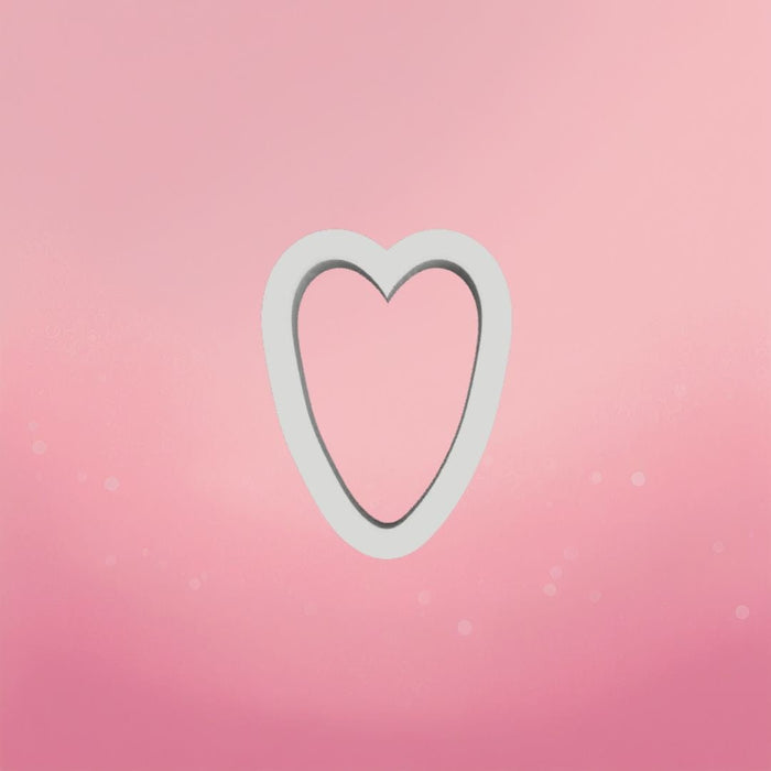 The Cookie Countess Cookie Cutter Tall Mini Heart Cookie Cutter