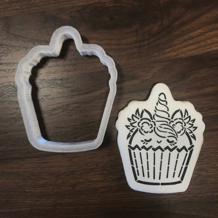 The Cookie Countess Cookie Cutter Unicorn Cupcake - Cookie Cutter