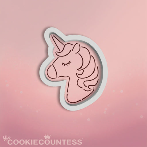 The Cookie Countess Cookie Cutter Unicorn PYO Cookie Cutter