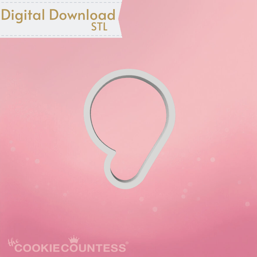 The Cookie Countess Digital Art Download Balloon Six/Nine Cookie Cutter STL