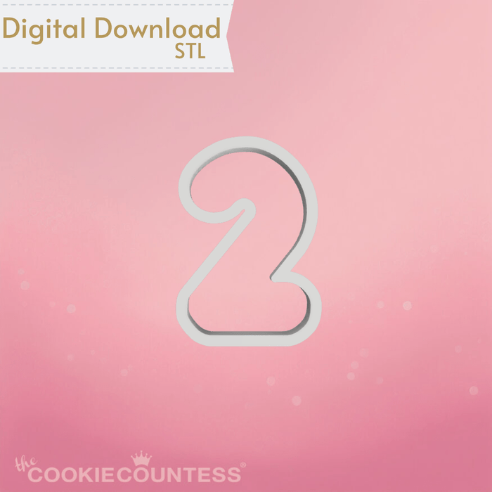 The Cookie Countess Digital Art Download Balloon Two Cookie Cutter STL