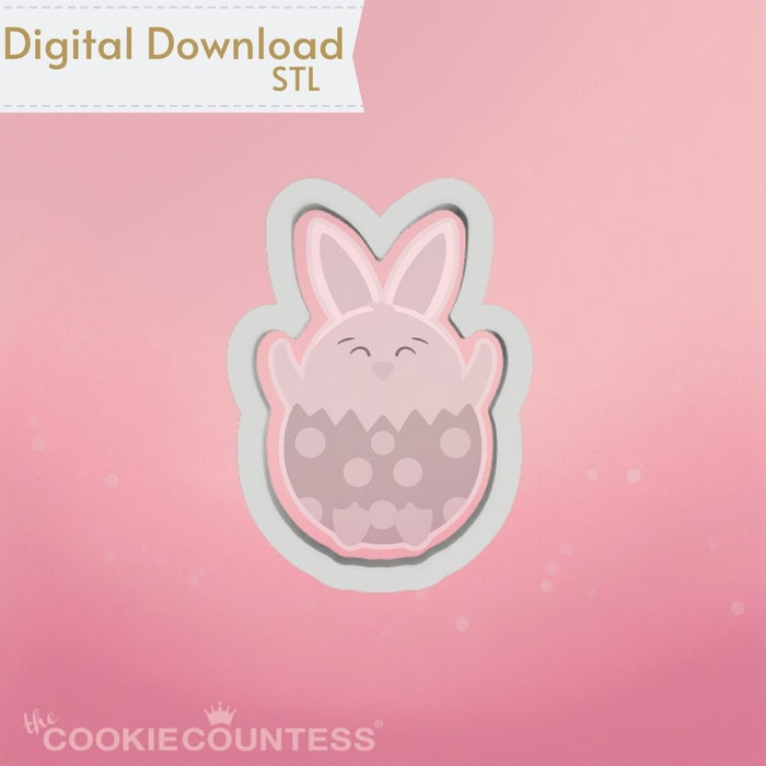 The Cookie Countess Digital Art Download Bunny Chick Cookie Cutter STL