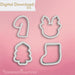 The Cookie Countess Digital Art Download Christmas Mini Cutters Set STL