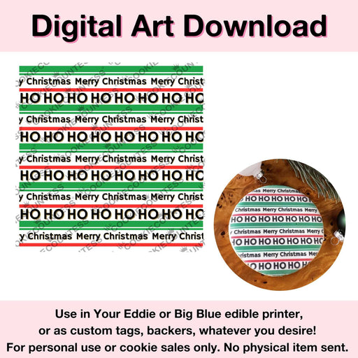 The Cookie Countess Digital Art Download Christmas Stripes and Sayings - Digital Artwork Download