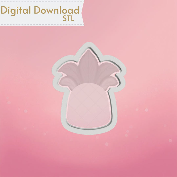 The Cookie Countess Digital Art Download Chunky Pineapple Cookie Cutter STL