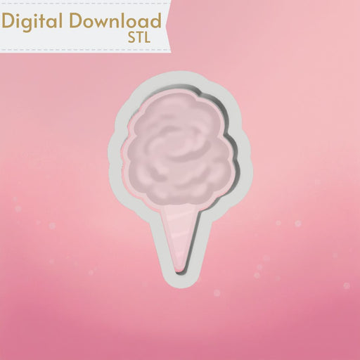 The Cookie Countess Digital Art Download Cotton Candy Cookie Cutter STL