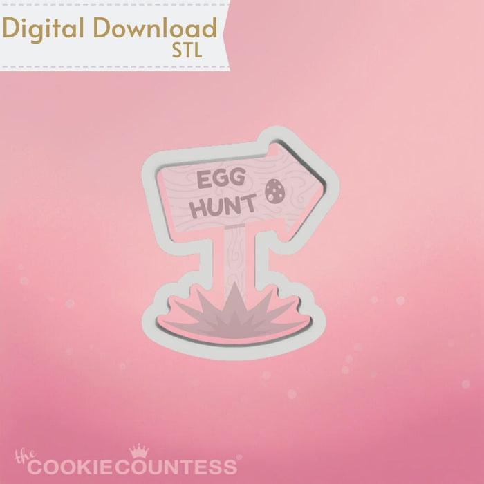 The Cookie Countess Digital Art Download Egg Hunt Cookie Cutter STL